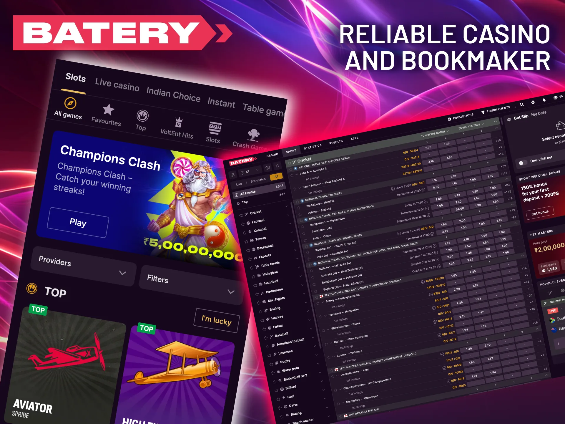 Batery is a trusted site with strong encryption and positive player reviews.