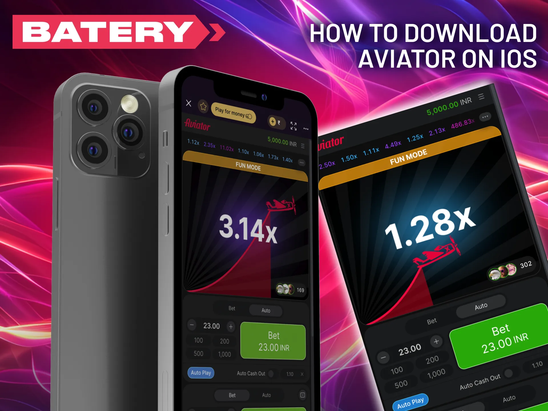 Batery offers Aviator for iPhone with smooth performance and full features.