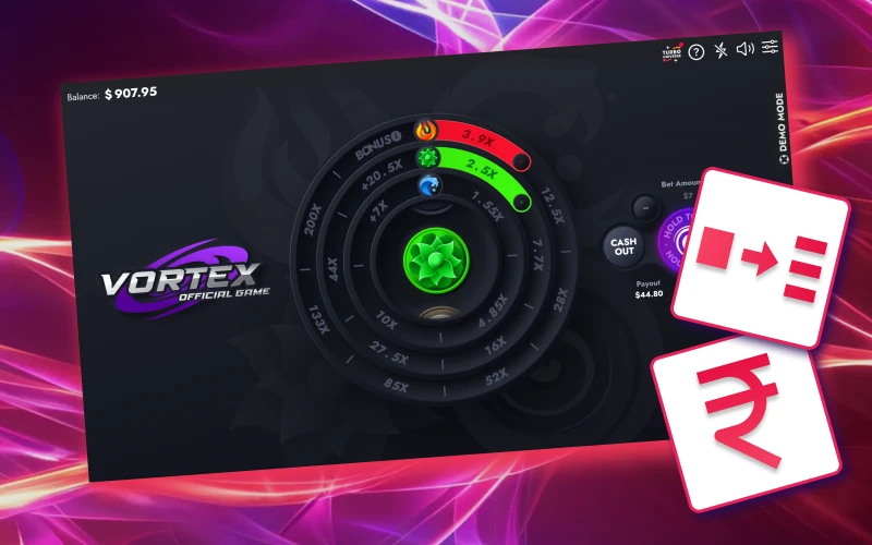 Manage your balance wisely and enjoy playing Vortex on the Batery platform.